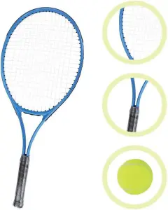 MantraRaj 2 Player Tennis Racket Set with Carry Case for Kids Children Garden Outdoor Sports Fun Family Game