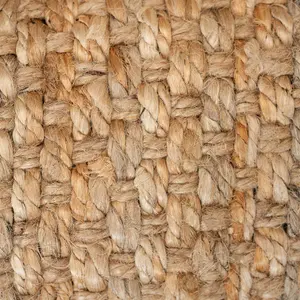 Natural Brown Woven Jute Runner Rug 70x240cm