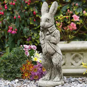 Peter Rabbit Stone Statue Animal Garden Outdoor Decoration Ornament British Made Sculpture