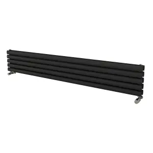 Ximax Champion Duplex FORDH2941800A Anthracite Gas Horizontal Designer Radiator, (W)1800mm x (H)294mm