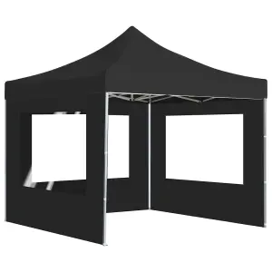 Berkfield Professional Folding Party Tent with Walls Aluminium 3x3 m Anthracite