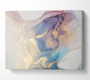 Stunning Glitter Marble Canvas Print Wall Art - Medium 20 x 32 Inches