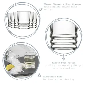 LAV - Elegan Shot Glasses - 80ml - Pack of 6