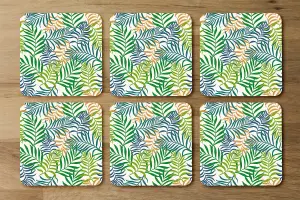 Green Tropical Palm Leaves (Coaster) / Default Title