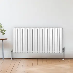 Oval Radiator - 600 x 1200mm - White