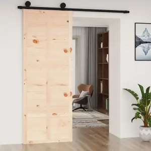 Berkfield Barn Door 80x1.8x214 cm Solid Wood Pine