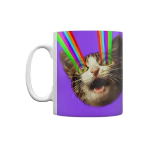 Grindstore Laser Ray Kitten Mug Multicoloured (One Size)