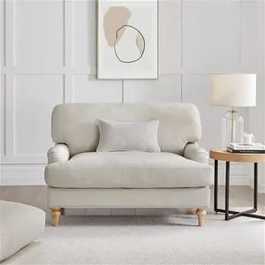 DUSK Hampshire Loveseat - Beige - Textured Weave