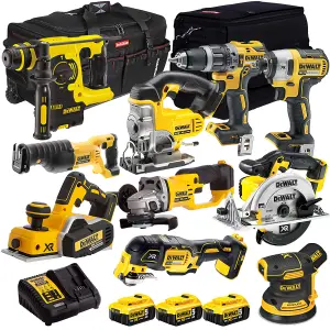 Dewalt 18V 10 Piece Power Tool Kit with 3 x 5.0Ah Battery & Charger T4TKIT-12845