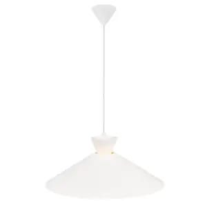 Nordlux Dial 45 Indoor Living Room Dining Office Hallway Pendant Ceiling Light in White (Diam) 45cm