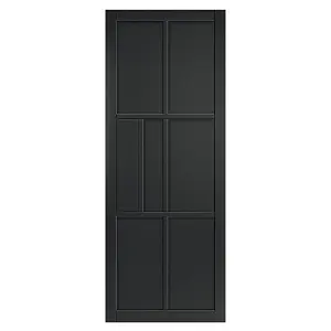 Urban Industrial Civic Black Internal Door