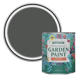 Rust-Oleum Graphite Satin Garden Paint 750ml