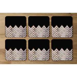 Square 6 Piece Coaster Set (Set of 6)