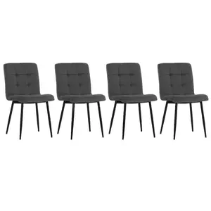 Barryton Upholstered Dining Chair (Set of 4) Grey