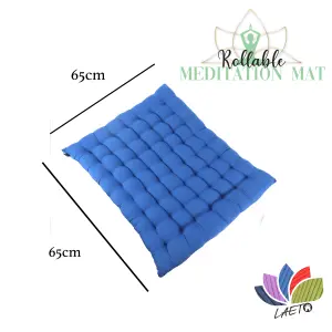 Meditation Mat Folded Zabuton by Laeto Zen Sanctuary - INCLUDES FREE DELIVERY