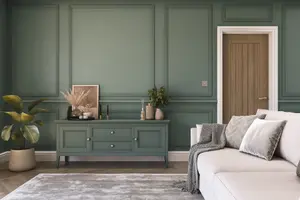 Hemway Chalk Based Furniture Paint Matt A5 Sample, Smoked Moss Green, Peel & Stick Swatch For Interior Walls Wood