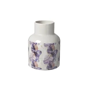 Patterned Ceramic Decorative Vase - H20.5 cm