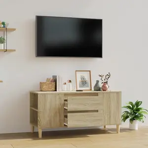 Berkfield TV Cabinet Sonoma Oak 102x44.5x50 cm Engineered Wood