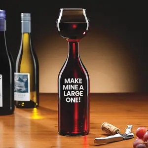 Winning Wine Bottle Drinking Glass with 800ML Capacity