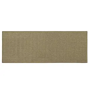 JVL Eden Machine Washable Latex Backed Runner Doormat 57x150cm, Latte