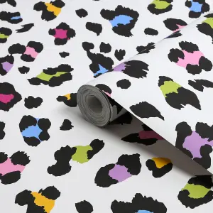 Envy Big Cat Tutti Frutti Animal Print Smooth Wallpaper Sample