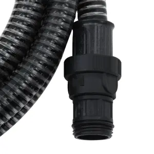 Berkfield Suction Hose with PVC Connectors 10 m 22 mm Black