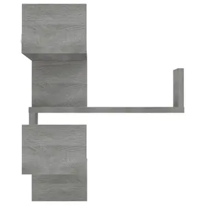 Jacolies 6 Piece Corner Shelf (Set of 2) Grey