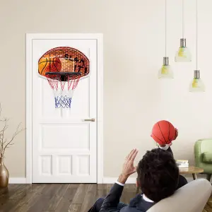 Costway Mini Basketball Hoop Portable Indoor Outdoor Basketball Backboard Wall Mounted