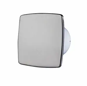 Modern Bathroom Extractor Fan 100mm with Stainless Steel Panel