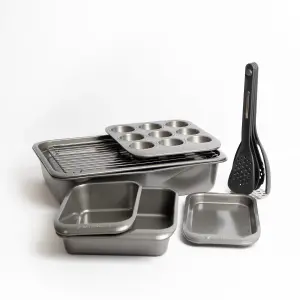 MasterClass 7pc Bakeware Non-Stick Set with 5pc Kitchen Utensils Set