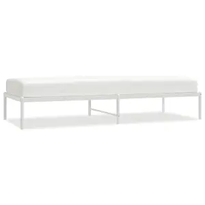 Berkfield Metal Bed Frame White 80x200 cm