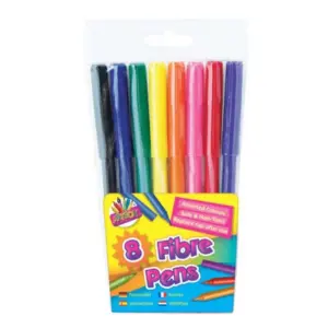 ArtBox 8 Fine Tip Fibre Colouring Pens Multicoloured (One Size)