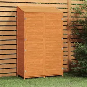 Berkfield Garden Shed Brown 102x52x174.5 cm Solid Wood Fir