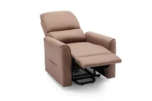 Clifton Electric Fabric Single Motor Rise Recliner Lift Mobility Tilt Chair (Mocha)