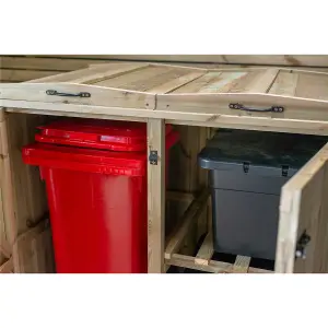 Wheelie Bin (240L) and Sextuple Recycling Box Chest Store (x6)