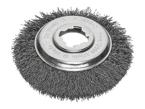 Lessmann 423.17X X-Lock Crimped Steel Bevel Brush 115mm Non Spark LES42317X