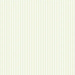 Galerie Miniatures 2 Green White Narrow Stripe Smooth Wallpaper