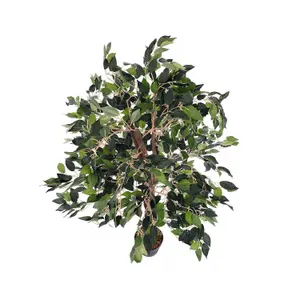 Oypla Artificial Ficus Tree Plant 120cm Indoor Outdoor Garden Decoration