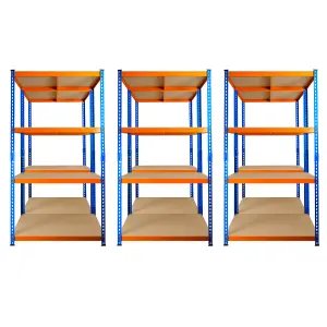 6 Bays of 4 Tier Extra Heavy Duty Storage Racking 1800h x 900w x 300d mm 300kg