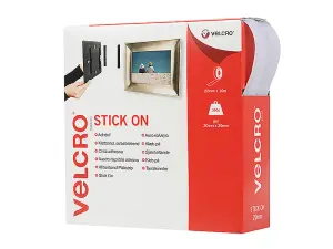 VELCRO Brand VELCRO Brand Stick On Tape 20mm x 10m White