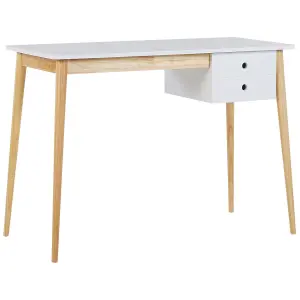 Home Office Desk with Storage White EBEME