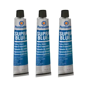 RTV Silicone Instant Gasket Maker Blue High Temperature Sealant 3x80ml