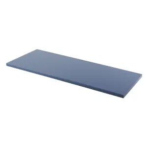 GoodHome Perma Satin Blue Oak Veneer Square edge MDF Worktop (T) 2.8cm x (L) 120.5cm x (W) 45.2cm