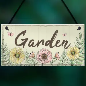 Red Ocean Garden Sign Door Shed Garden SummerHouse Plaque Home Decor Friendship Nan Mum Gift