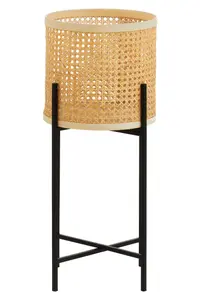 Interiors by Premier Sturdy Large Planter, Handwoven Detailing On Small Outdoor Planters, Contemporary Planter For Flowers