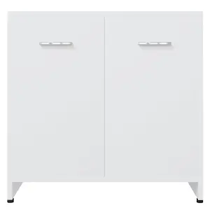 Berkfield Bathroom Cabinet White 60x33x61 cm Engineered Wood