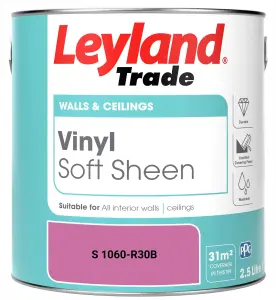 Leyland Trade Vinyl Soft Sheen Walls & Ceilings Emulsion Paint (S 1060-R30B) - 2.5L