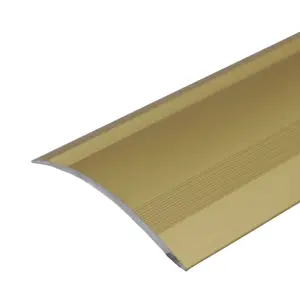 Value 5 Pack A49 61mm Anodised Aluminium Self Adhesive Door Threshold Ramp Profile Gold 1m