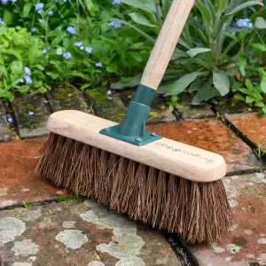 Burgon & Ball Straight Stiff Bassine Outdoor Floor Broom, (W)310mm