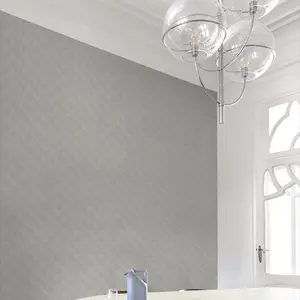 Grandeco Boutique Thuya Metallic Geo Embossed Textured Wallpaper, Grey